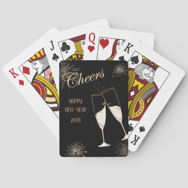 Cheers New Year Poker Cards (Back)