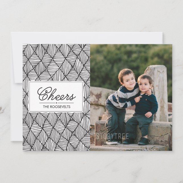 Cheers Paper Holiday Card (Front)