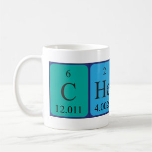 Cheers periodic table word mug