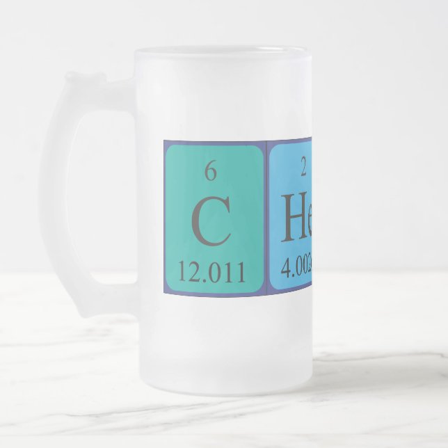Cheers periodic table word mug (Left)