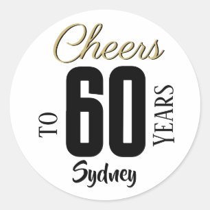 Cheers - Personalized Birthday Classic Round Sticker