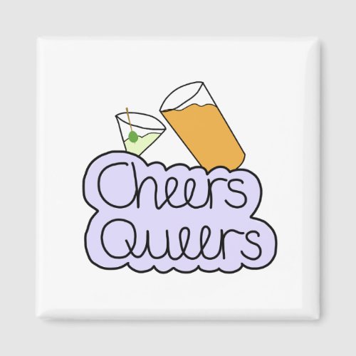 Cheers Queers Sticker Magnet