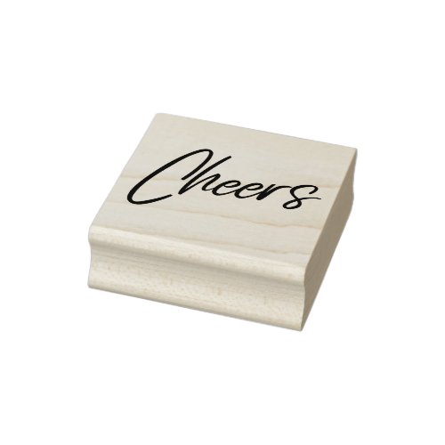 Cheers Rubber Stamp
