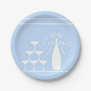Cheers Silhouette Paper Plates