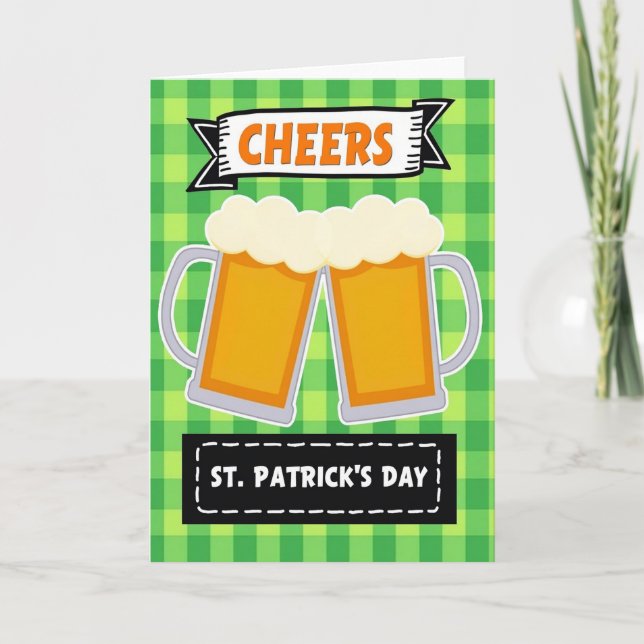 Cheers St Patricks Day Card (Front)