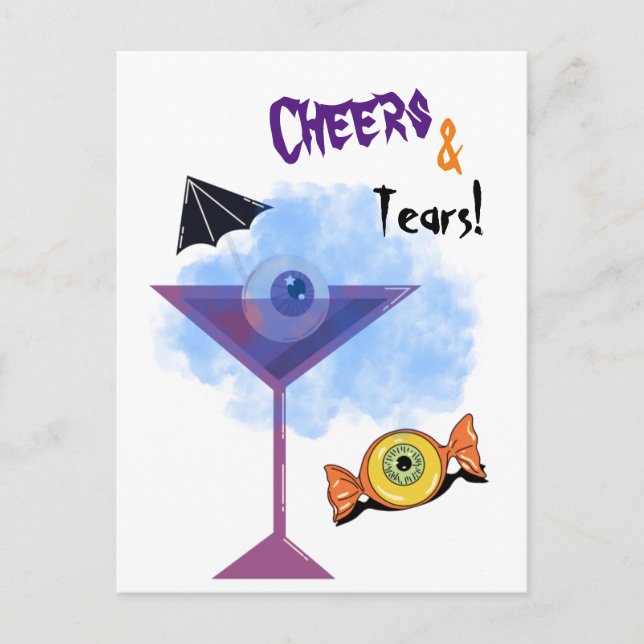 Cheers & Tears Halloween Party Invitation (Front)