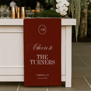 Cheers Terracotta Bar Sign Wedding Vinil Banner