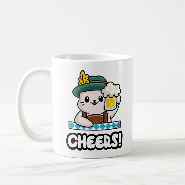 Cheers! The Delightful Libation Holder Coffee Mug (Left)