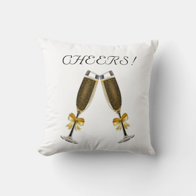 CHEERS THROW PILLOW (Front)