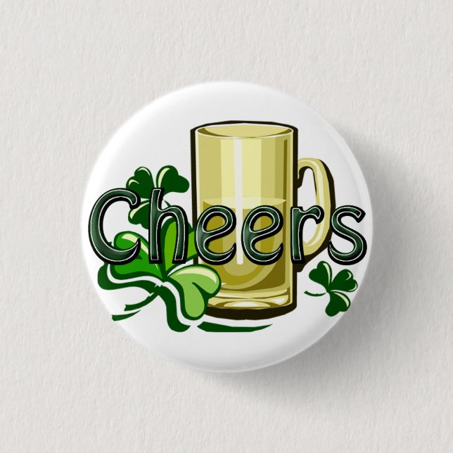Cheers To 2009 Irish Celebration Pinback Button (Front)