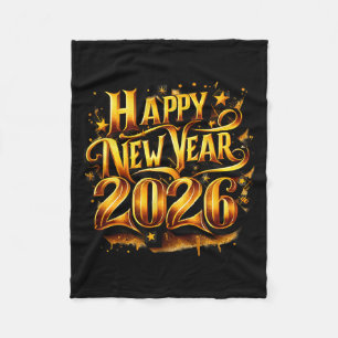 Cheers To 2026 Happy New Year Party  Fleece Blanket
