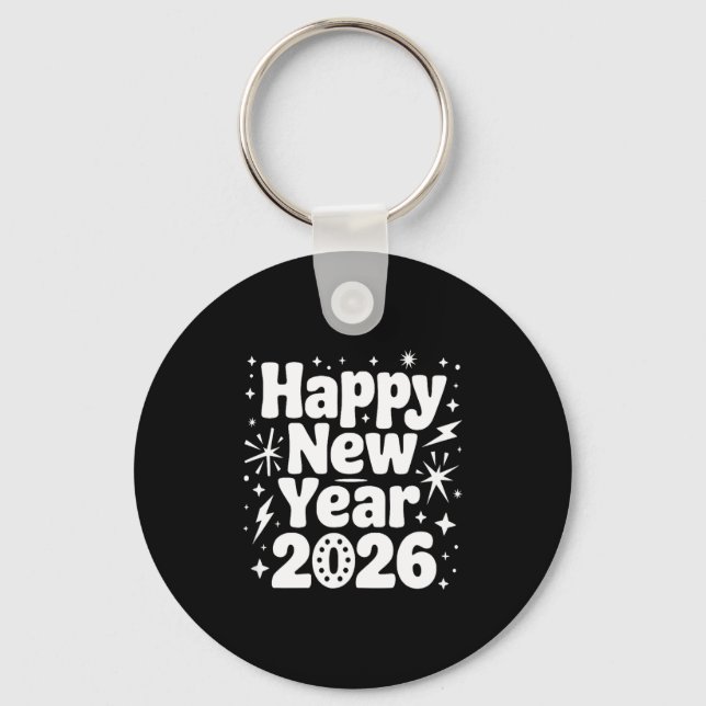 Cheers To 2026 Happy New Year Party  Keychain (Front)