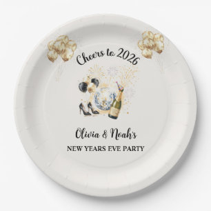 Cheers to 2026 New Year’s Eve Party Paper Plates