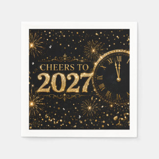 Cheers to 2027 napkins