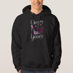 Cheers to 20 Years 20th Birthday Wine shoes Diamo Hoodie