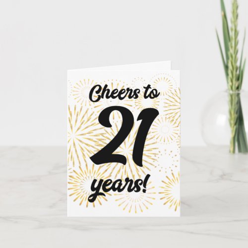Cheers to 21 years Customizable  Invitation