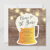 Cheers to 30 Years 30th Birthday Invitation (Front)