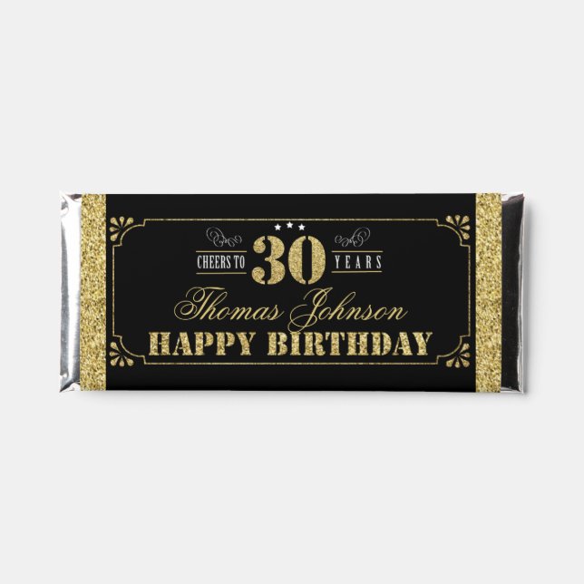 Cheers To 30 Years 30th Man Birthday Party Hershey (Front)