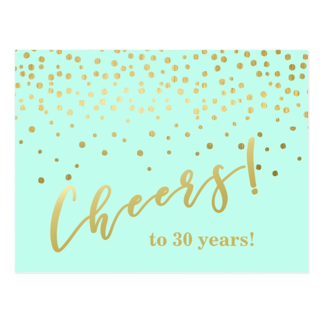 Cheers to 30 years! Glamorous Gold Sparkles
