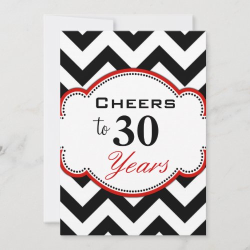 Cheers to 30 Years Party Invite