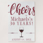 Cheers to 30 years personalized birthday gift