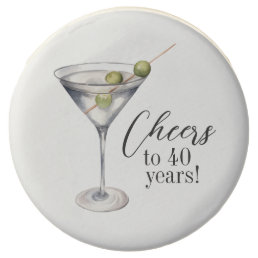 Cheers to 40 Years Martini Cocktail Birthday Party Chocolate Covered Oreo