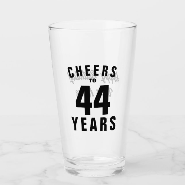Cheers to 8 Years - Beer Can Pint Glass Gifts for Women & Men