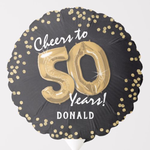 Cheers to 50 Years 50th Birthday Balloon