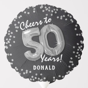 Cheers to 50 Years' 50th Birthday Balloon