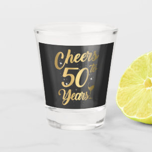 Cheers To 50 Years 50th Birthday Party Shot Glass