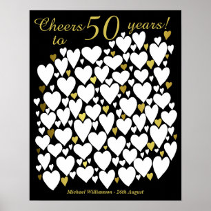 Cheers To 50 Years - 50th Birthday Poster