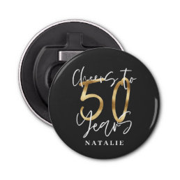cheers to 50 years age birthday personalized bottle opener