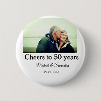 cheers to 50 years anniversary add name photo date