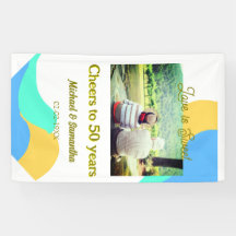 cheers to 50 years anniversary love is Sweet retro