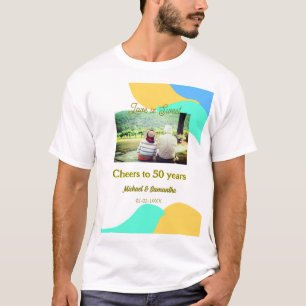 cheers to 50 years anniversary love is Sweet retro T-Shirt