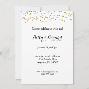 Cheers to 50 Years Anniversary Party Invitation