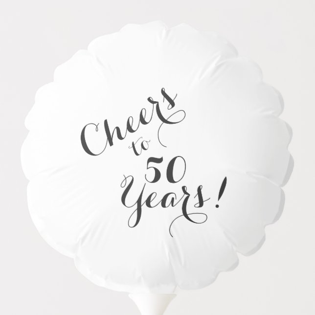 Cheers to 50 Years Balloon (Back)