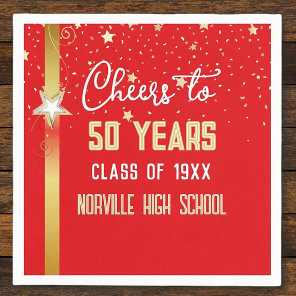 CHEERS to 50 Years! CUSTOM Class Reunion  Napkins
