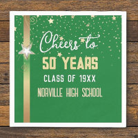 CHEERS to 50 Years! CUSTOM Class Reunion  Napkins