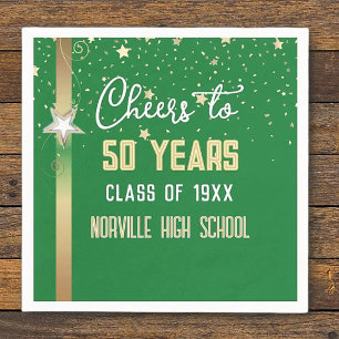 CHEERS to 50 Years! CUSTOM Class Reunion Napkins