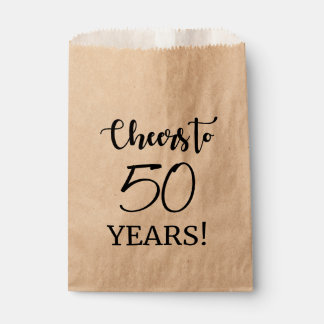 Cheers to 50 Years! Favor Bag
