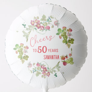 Cheers to 50 Years Milestone Birthday  Balloon