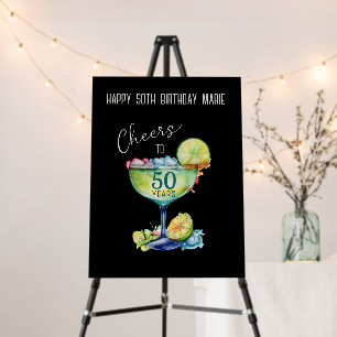 Cheers to 50 Years Milestone Birthday  Foam Board