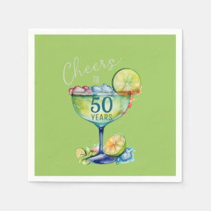 Cheers to 50 Years Milestone Birthday Napkins