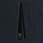 cheers to 50 years modern black and gold neck tie<br><div class="desc">Modern glitter black and gold 50th birthday gift. Part of a elegant stylish collection.</div>