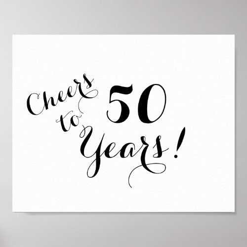 Cheers to 50 Years Poster