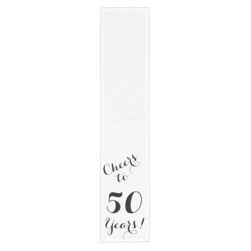 Cheers to 50 Years Table Runner