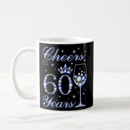 Cheers To 60 60Th Blue Style Coffee Mug