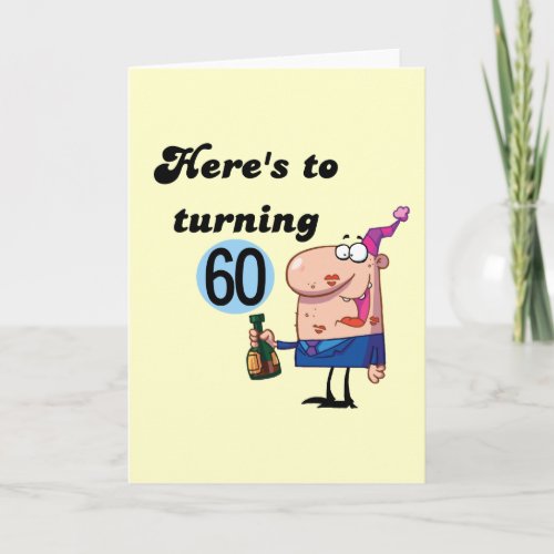 Cheers to 60 Birthday Tshirts and Gifts Card