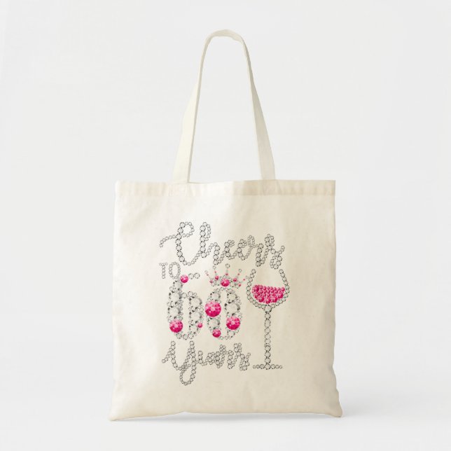 Cheers To 60 Year Old Gift 60th Birthday Queen Dri Tote Bag (Front)